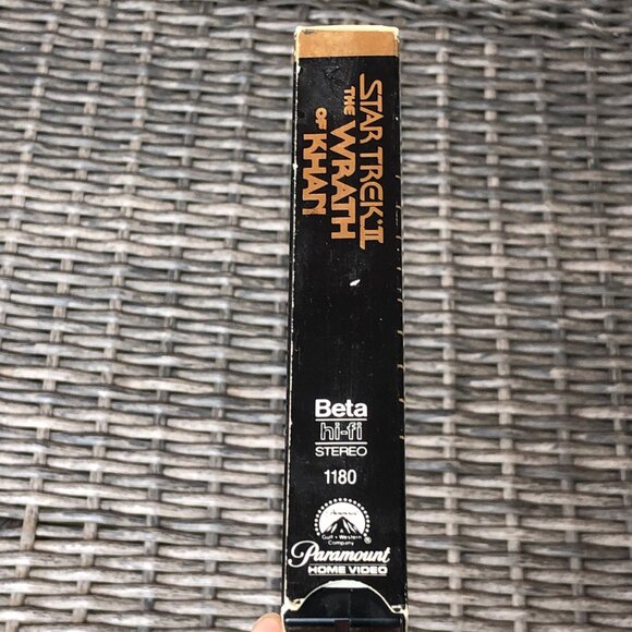 Star Trek 2 The Wrath of Khan Betamax Tape Movie Special Collectors Series 1982 - Picture 3 of 5